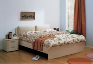 Кровать Мелисса с мягкой спинкой; ширина 1200мм